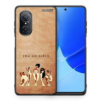 Thumbnail for Θήκη Huawei Nova 9 SE You Go Girl από τη Smartfits με σχέδιο στο πίσω μέρος και μαύρο περίβλημα | Huawei Nova 9 SE You Go Girl case with colorful back and black bezels
