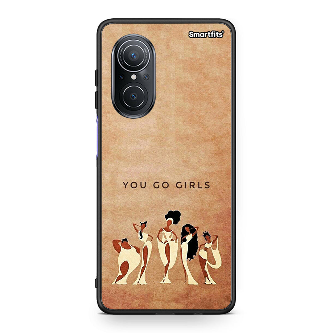 Huawei Nova 9 SE You Go Girl θήκη από τη Smartfits με σχέδιο στο πίσω μέρος και μαύρο περίβλημα | Smartphone case with colorful back and black bezels by Smartfits