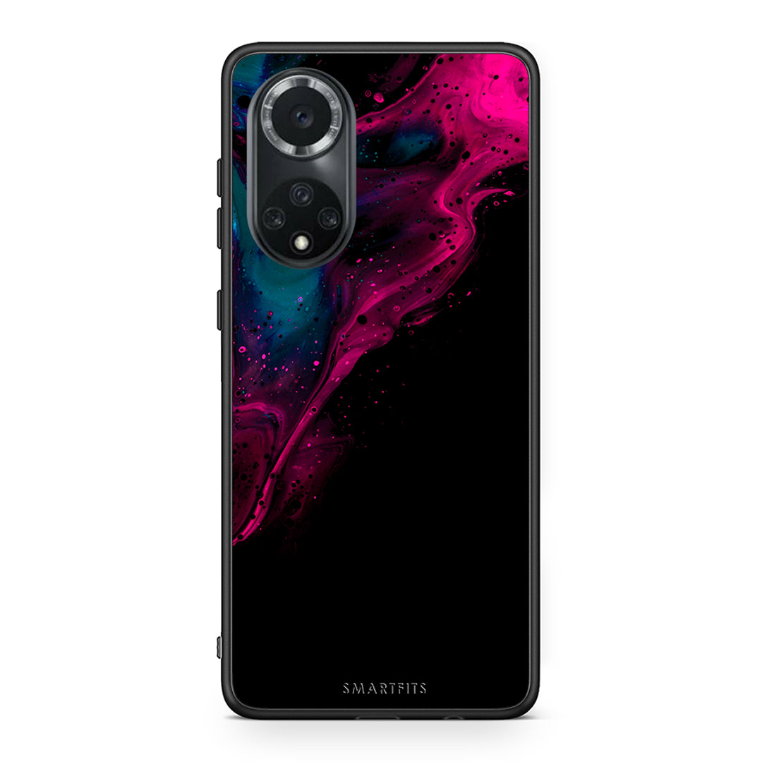4 - Huawei Nova 9/Honor 50 Pink Black Watercolor case, cover, bumper