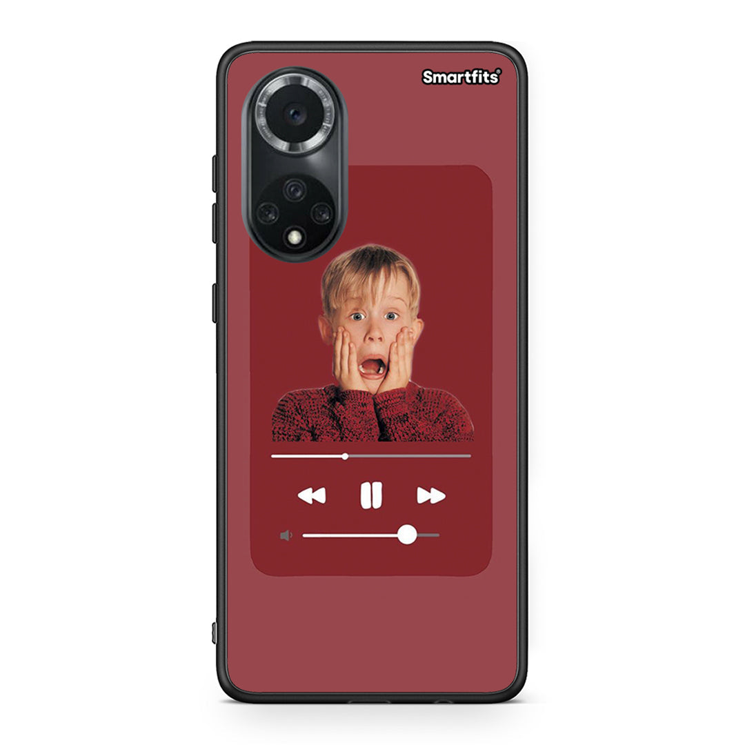 Huawei Nova 9/Honor 50 Xmas Alone Music θήκη από τη Smartfits με σχέδιο στο πίσω μέρος και μαύρο περίβλημα | Smartphone case with colorful back and black bezels by Smartfits
