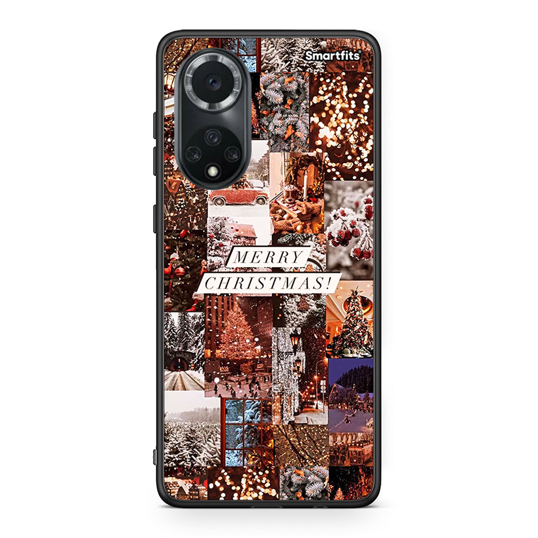 Huawei Nova 9/Honor 50 Xmas Collage θήκη από τη Smartfits με σχέδιο στο πίσω μέρος και μαύρο περίβλημα | Smartphone case with colorful back and black bezels by Smartfits