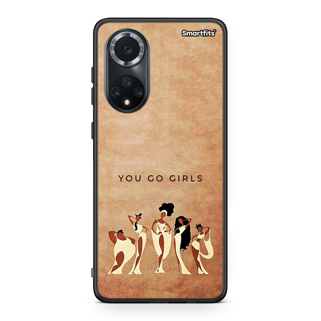Huawei Nova 9/Honor 50 You Go Girl θήκη από τη Smartfits με σχέδιο στο πίσω μέρος και μαύρο περίβλημα | Smartphone case with colorful back and black bezels by Smartfits