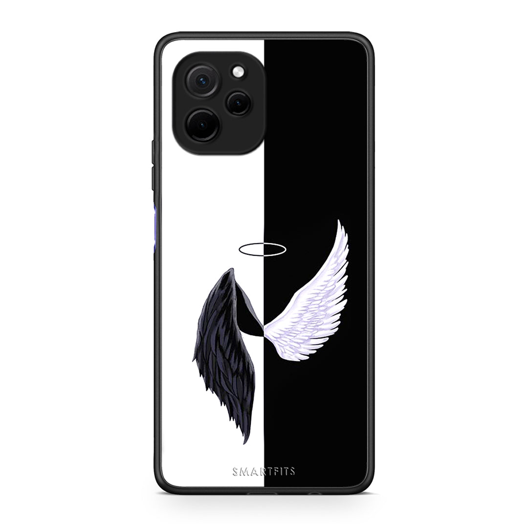 Θήκη Huawei Nova Y61 Angels Demons από τη Smartfits με σχέδιο στο πίσω μέρος και μαύρο περίβλημα | Huawei Nova Y61 Angels Demons Case with Colorful Back and Black Bezels
