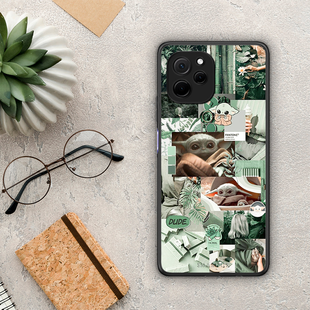 Θήκη Huawei Nova Y61 Collage Dude από τη Smartfits με σχέδιο στο πίσω μέρος και μαύρο περίβλημα | Huawei Nova Y61 Collage Dude Case with Colorful Back and Black Bezels