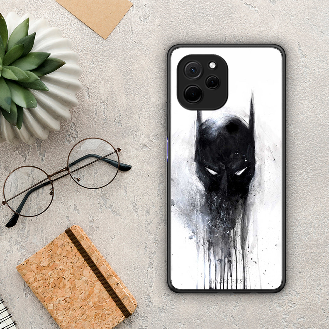 Θήκη Huawei Nova Y61 Hero Paint Bat από τη Smartfits με σχέδιο στο πίσω μέρος και μαύρο περίβλημα | Huawei Nova Y61 Hero Paint Bat Case with Colorful Back and Black Bezels