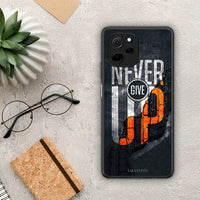 Thumbnail for Θήκη Huawei Nova Y61 Never Give Up από τη Smartfits με σχέδιο στο πίσω μέρος και μαύρο περίβλημα | Huawei Nova Y61 Never Give Up Case with Colorful Back and Black Bezels