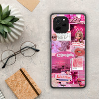 Thumbnail for Θήκη Huawei Nova Y61 Pink Love από τη Smartfits με σχέδιο στο πίσω μέρος και μαύρο περίβλημα | Huawei Nova Y61 Pink Love Case with Colorful Back and Black Bezels