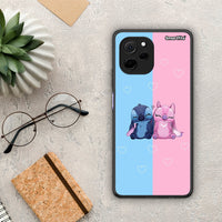 Thumbnail for Θήκη Huawei Nova Y61 Stitch And Angel από τη Smartfits με σχέδιο στο πίσω μέρος και μαύρο περίβλημα | Huawei Nova Y61 Stitch And Angel Case with Colorful Back and Black Bezels
