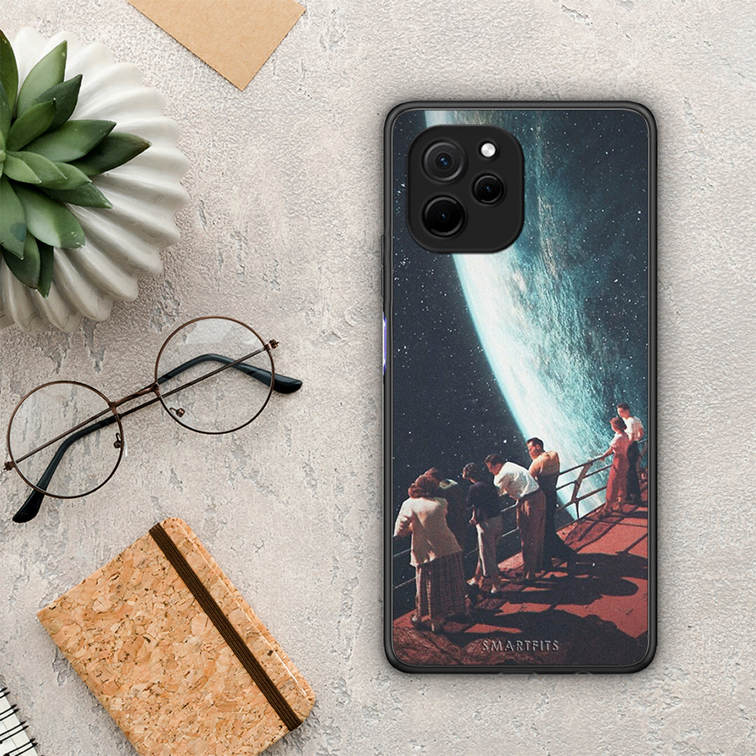 Θήκη Huawei Nova Y61 Surreal View από τη Smartfits με σχέδιο στο πίσω μέρος και μαύρο περίβλημα | Huawei Nova Y61 Surreal View Case with Colorful Back and Black Bezels