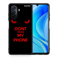 Thumbnail for Θήκη Huawei Nova Y70 Touch My Phone από τη Smartfits με σχέδιο στο πίσω μέρος και μαύρο περίβλημα | Huawei Nova Y70 Touch My Phone case with colorful back and black bezels