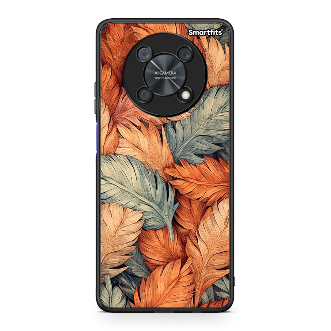 Huawei Nova Y90 Autumn Leaves θήκη από τη Smartfits με σχέδιο στο πίσω μέρος και μαύρο περίβλημα | Smartphone case with colorful back and black bezels by Smartfits