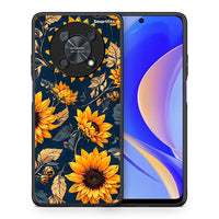 Thumbnail for Θήκη Huawei Nova Y90 Autumn Sunflowers από τη Smartfits με σχέδιο στο πίσω μέρος και μαύρο περίβλημα | Huawei Nova Y90 Autumn Sunflowers case with colorful back and black bezels