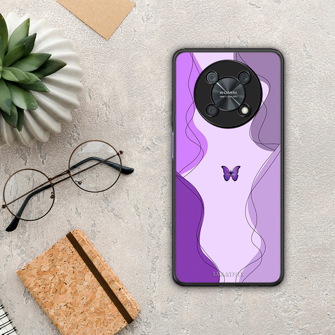 Purple Mariposa - Huawei Nova Y90 θήκη
