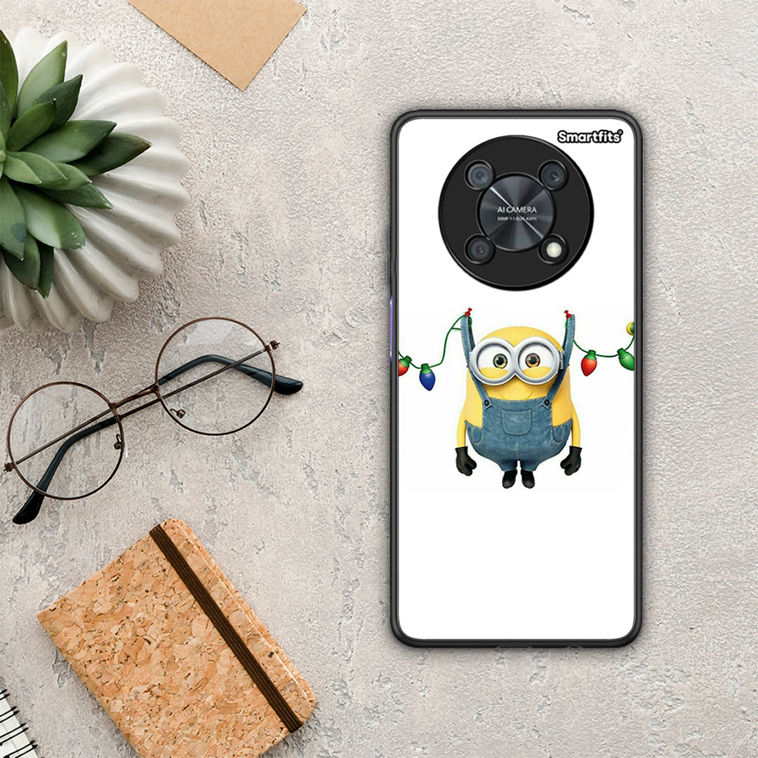 Xmas Minion Lights - Huawei Nova Y90 θήκη