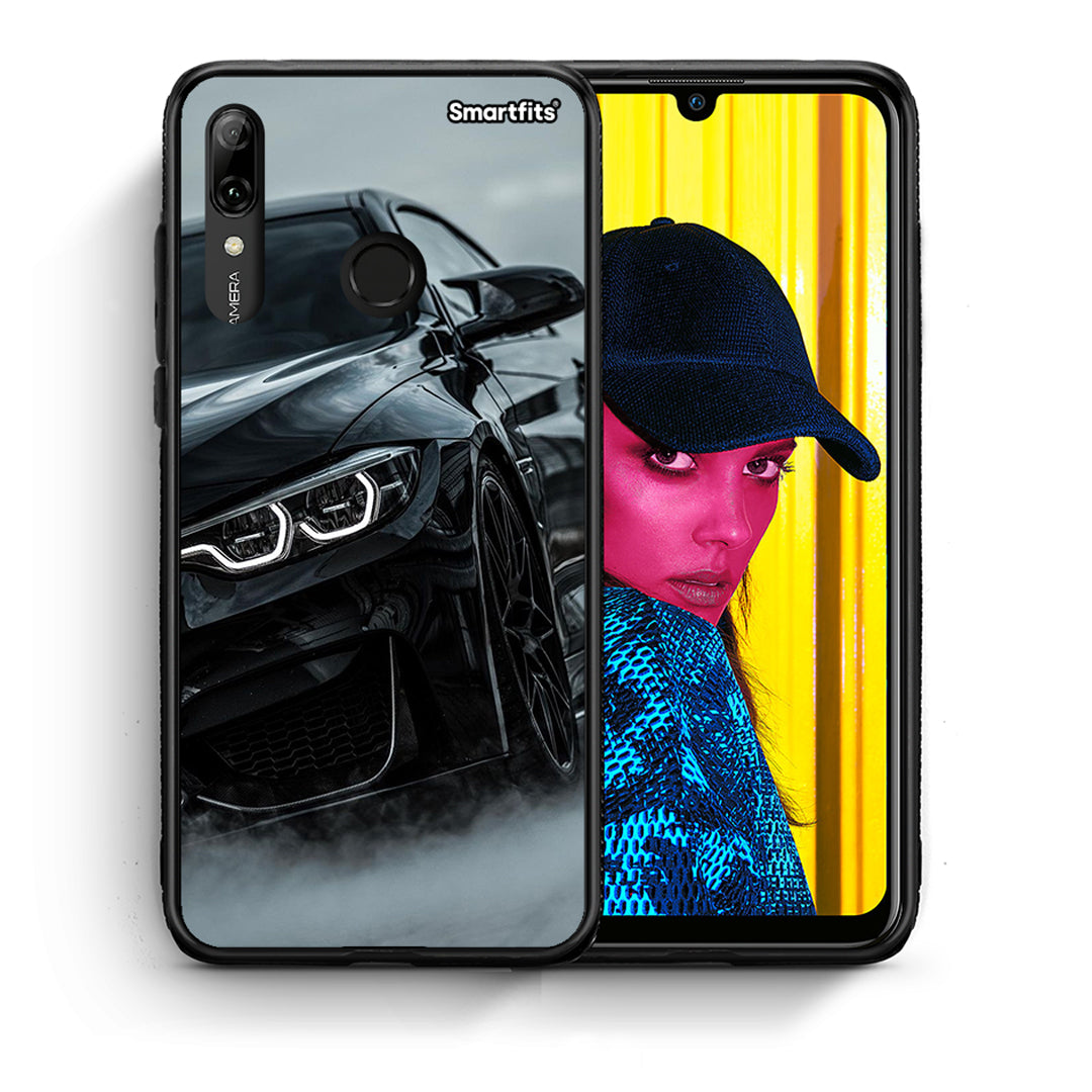 Θήκη Huawei P Smart 2019 Black BMW από τη Smartfits με σχέδιο στο πίσω μέρος και μαύρο περίβλημα | Huawei P Smart 2019 Black BMW case with colorful back and black bezels
