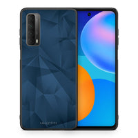Thumbnail for Θήκη Huawei P Smart 2021 Blue Abstract Geometric από τη Smartfits με σχέδιο στο πίσω μέρος και μαύρο περίβλημα | Huawei P Smart 2021 Blue Abstract Geometric case with colorful back and black bezels