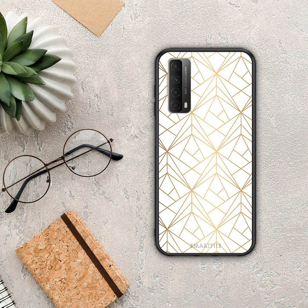 Geometric Luxury White - Huawei P Smart 2021 θήκη