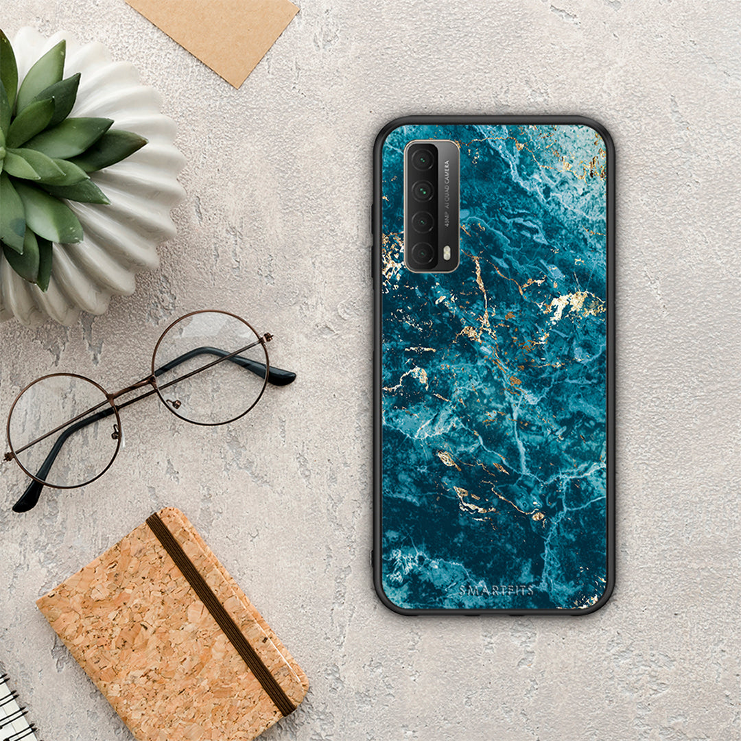 Marble Blue - Huawei P Smart 2021 θήκη