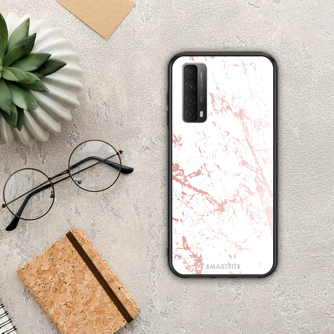 Marble Pink Splash - Huawei P Smart 2021 θήκη