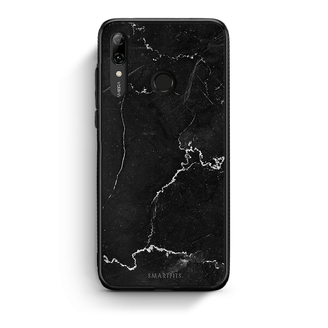 Huawei P Smart 2019 Marble Black θήκη από τη Smartfits με σχέδιο στο πίσω μέρος και μαύρο περίβλημα | Smartphone case with colorful back and black bezels by Smartfits