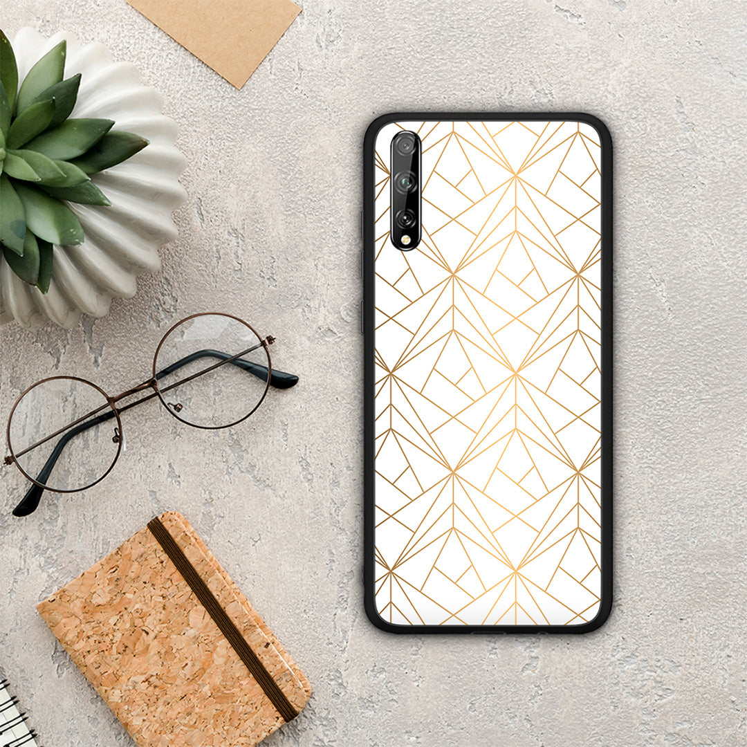 Geometric Luxury White - Huawei P Smart S θήκη