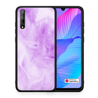 Thumbnail for Θήκη Huawei P Smart S Lavender Watercolor από τη Smartfits με σχέδιο στο πίσω μέρος και μαύρο περίβλημα | Huawei P Smart S Lavender Watercolor case with colorful back and black bezels