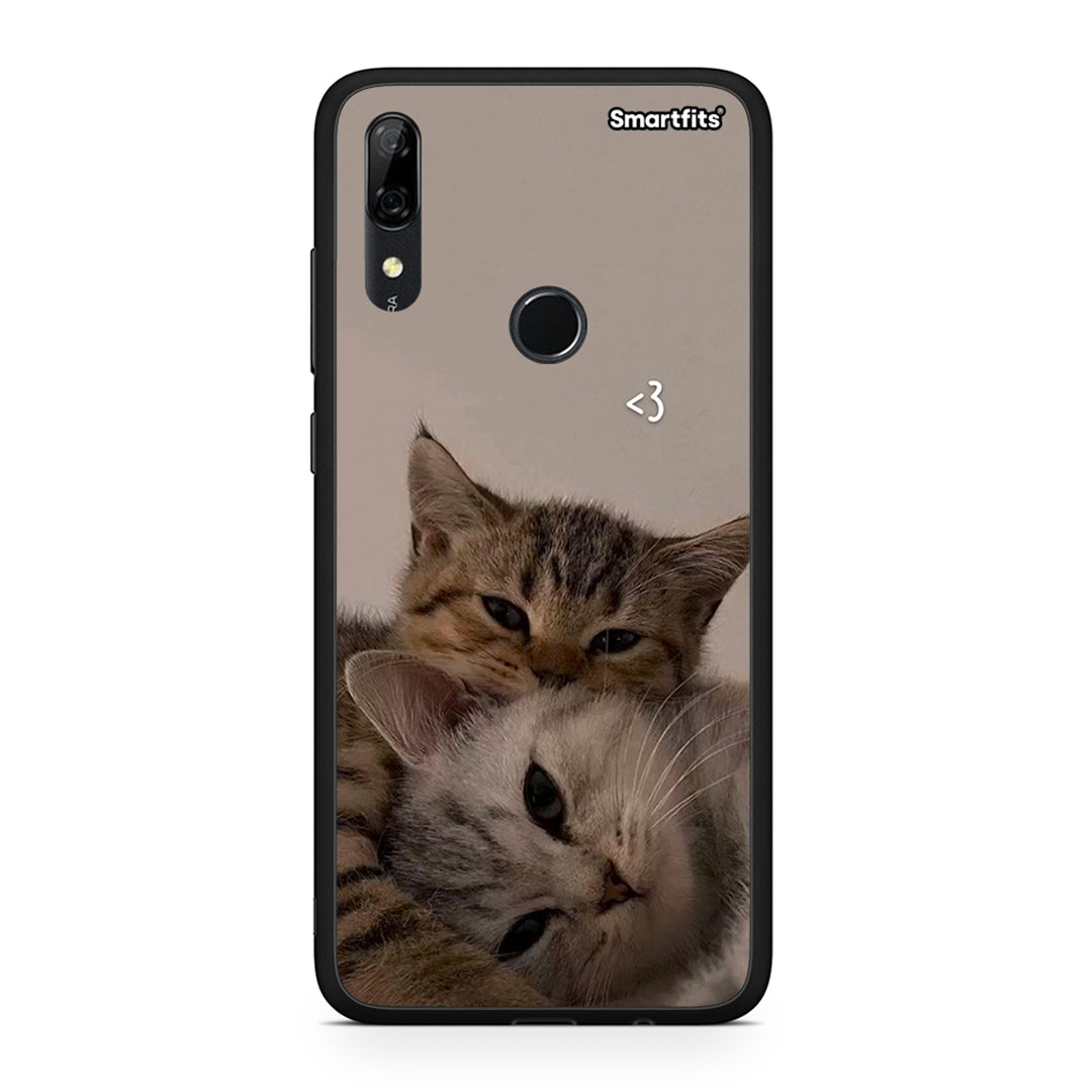 Huawei P Smart Z Cats In Love Θήκη από τη Smartfits με σχέδιο στο πίσω μέρος και μαύρο περίβλημα | Smartphone case with colorful back and black bezels by Smartfits
