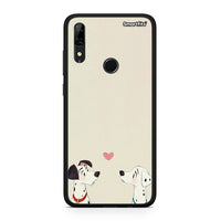 Thumbnail for Huawei P Smart Z Dalmatians Love θήκη από τη Smartfits με σχέδιο στο πίσω μέρος και μαύρο περίβλημα | Smartphone case with colorful back and black bezels by Smartfits