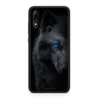 Thumbnail for Huawei P Smart Z Dark Wolf θήκη από τη Smartfits με σχέδιο στο πίσω μέρος και μαύρο περίβλημα | Smartphone case with colorful back and black bezels by Smartfits
