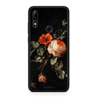 Thumbnail for Huawei P Smart Z Vintage Roses θήκη από τη Smartfits με σχέδιο στο πίσω μέρος και μαύρο περίβλημα | Smartphone case with colorful back and black bezels by Smartfits