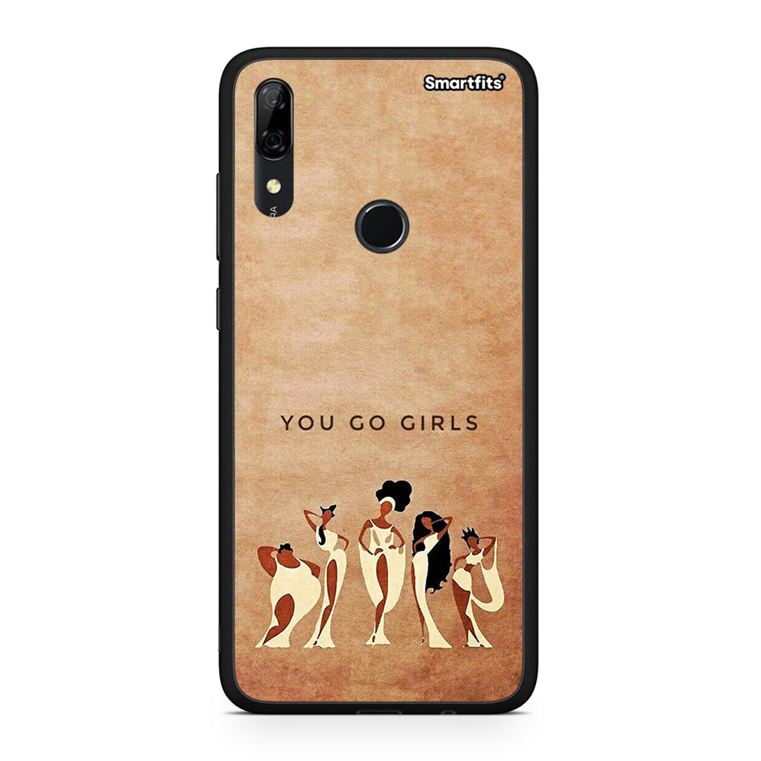 Huawei P Smart Z You Go Girl θήκη από τη Smartfits με σχέδιο στο πίσω μέρος και μαύρο περίβλημα | Smartphone case with colorful back and black bezels by Smartfits
