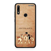 Thumbnail for Huawei P Smart Z You Go Girl θήκη από τη Smartfits με σχέδιο στο πίσω μέρος και μαύρο περίβλημα | Smartphone case with colorful back and black bezels by Smartfits
