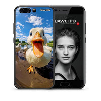 Thumbnail for Θήκη Huawei P10 Lite Duck Face από τη Smartfits με σχέδιο στο πίσω μέρος και μαύρο περίβλημα | Huawei P10 Lite Duck Face case with colorful back and black bezels