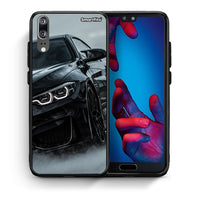 Thumbnail for Θήκη Huawei P20 Black BMW από τη Smartfits με σχέδιο στο πίσω μέρος και μαύρο περίβλημα | Huawei P20 Black BMW case with colorful back and black bezels