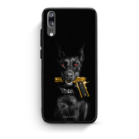Thumbnail for Huawei P20 Golden Gun Θήκη Αγίου Βαλεντίνου από τη Smartfits με σχέδιο στο πίσω μέρος και μαύρο περίβλημα | Smartphone case with colorful back and black bezels by Smartfits