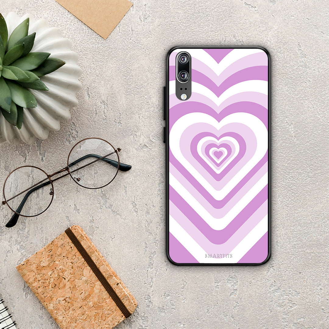 Lilac Hearts - Huawei P20 θήκη