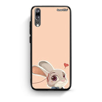 Thumbnail for Huawei P20 Nick Wilde And Judy Hopps Love 2 θήκη από τη Smartfits με σχέδιο στο πίσω μέρος και μαύρο περίβλημα | Smartphone case with colorful back and black bezels by Smartfits
