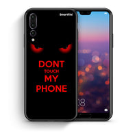 Thumbnail for Θήκη Huawei P20 Pro Touch My Phone από τη Smartfits με σχέδιο στο πίσω μέρος και μαύρο περίβλημα | Huawei P20 Pro Touch My Phone case with colorful back and black bezels