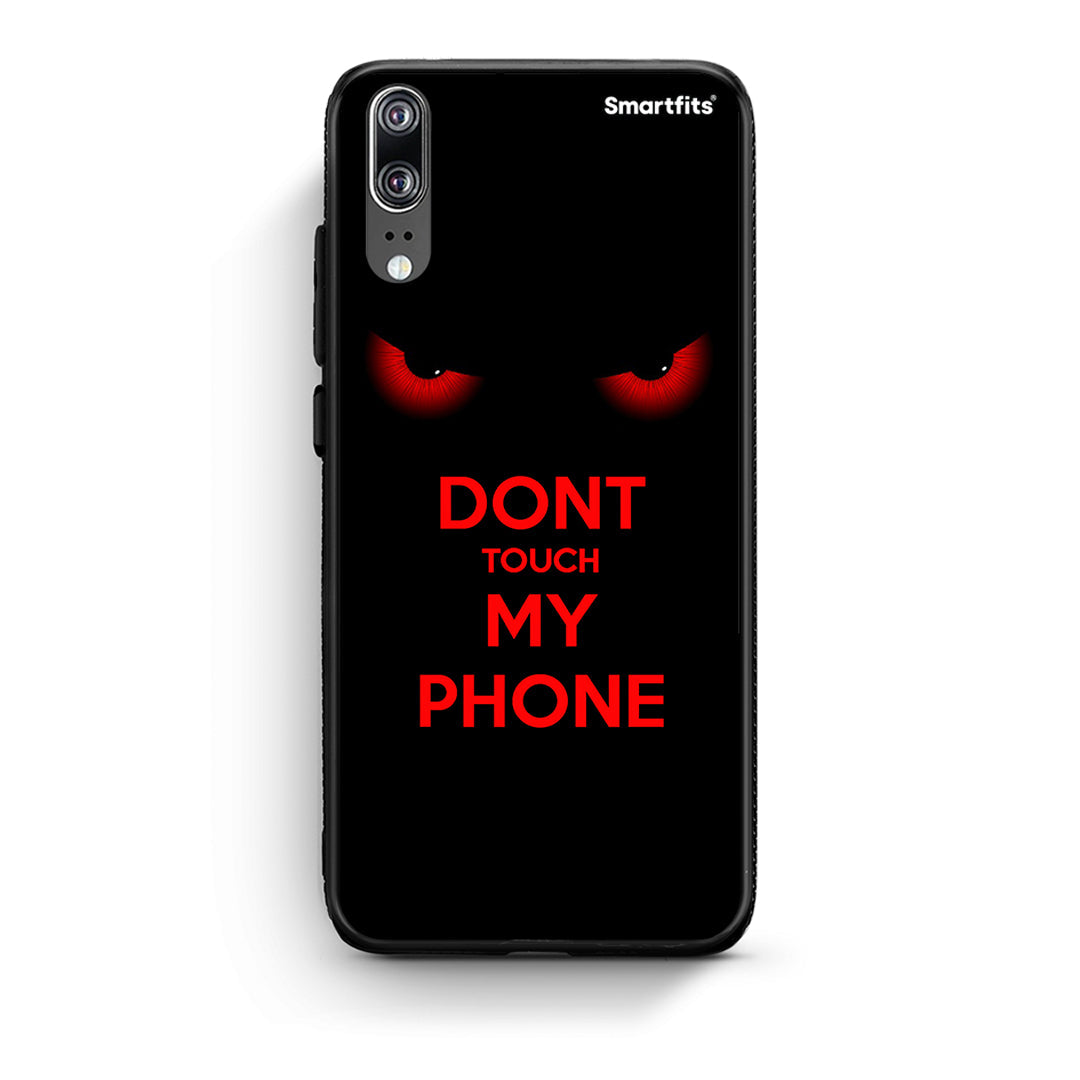 Huawei P20 Touch My Phone Θήκη από τη Smartfits με σχέδιο στο πίσω μέρος και μαύρο περίβλημα | Smartphone case with colorful back and black bezels by Smartfits