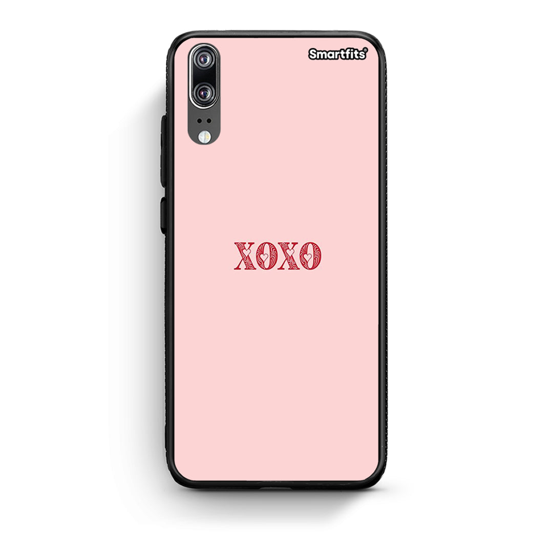 Huawei P20 XOXO Love θήκη από τη Smartfits με σχέδιο στο πίσω μέρος και μαύρο περίβλημα | Smartphone case with colorful back and black bezels by Smartfits