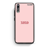 Thumbnail for Huawei P20 XOXO Love θήκη από τη Smartfits με σχέδιο στο πίσω μέρος και μαύρο περίβλημα | Smartphone case with colorful back and black bezels by Smartfits