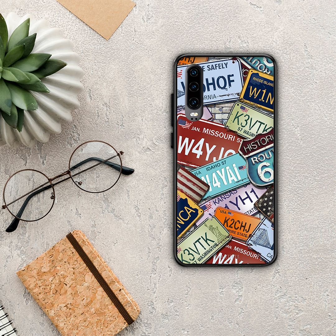 Car Plates - Huawei P30 θήκη