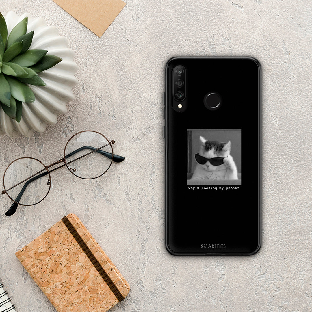 Meme Cat - Huawei P30 Lite θήκη