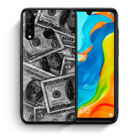Thumbnail for Θήκη Huawei P30 Lite Money Dollars από τη Smartfits με σχέδιο στο πίσω μέρος και μαύρο περίβλημα | Huawei P30 Lite Money Dollars case with colorful back and black bezels