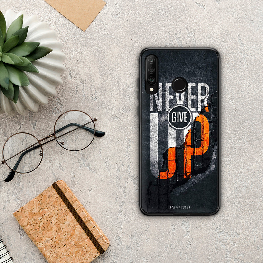 Never Give Up - Huawei P30 Lite θήκη