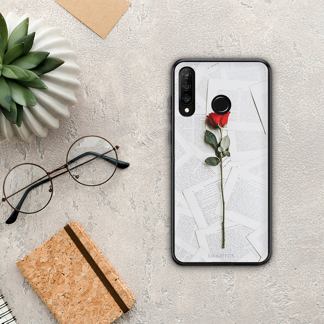 Red Rose - Huawei P30 Lite θήκη