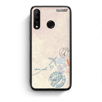 Thumbnail for Huawei P30 Lite Where Next Θήκη από τη Smartfits με σχέδιο στο πίσω μέρος και μαύρο περίβλημα | Smartphone case with colorful back and black bezels by Smartfits