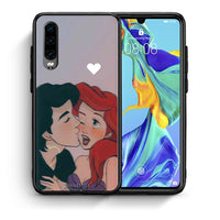 Thumbnail for Θήκη Αγίου Βαλεντίνου Huawei P30 Mermaid Love από τη Smartfits με σχέδιο στο πίσω μέρος και μαύρο περίβλημα | Huawei P30 Mermaid Love case with colorful back and black bezels
