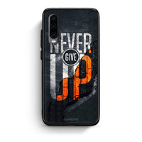Thumbnail for Huawei P30 Never Give Up Θήκη Αγίου Βαλεντίνου από τη Smartfits με σχέδιο στο πίσω μέρος και μαύρο περίβλημα | Smartphone case with colorful back and black bezels by Smartfits
