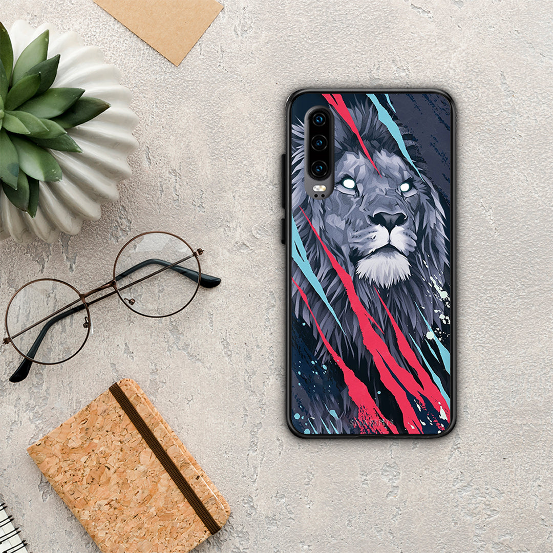 PopArt Lion Designer - Huawei P30 θήκη